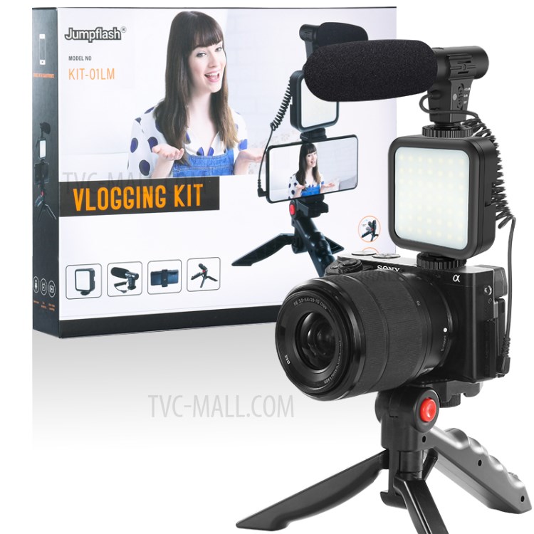vlogging kit m1-02 video recordingmaking tool with fill light tripod